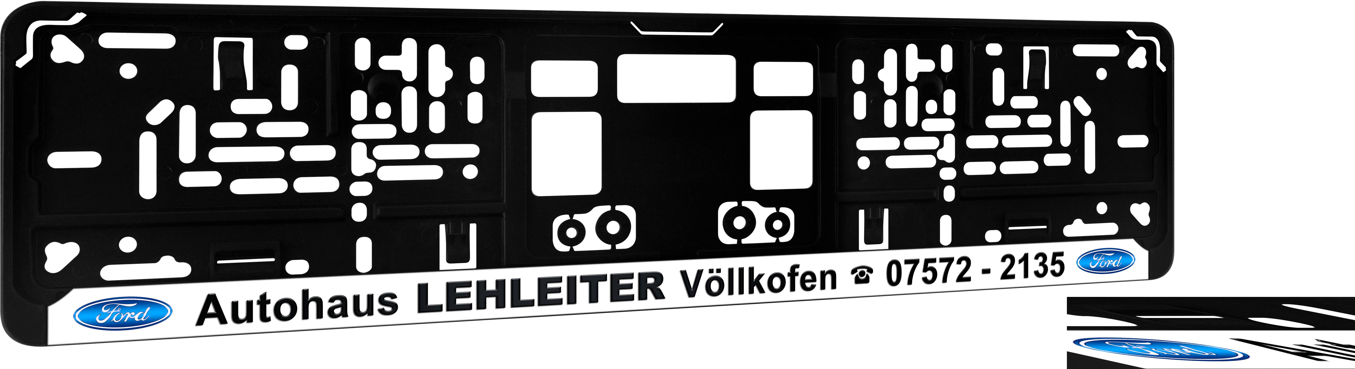 Kennzeichenhalter DP10 Siebdruck, ein- oder mehrfarbig !